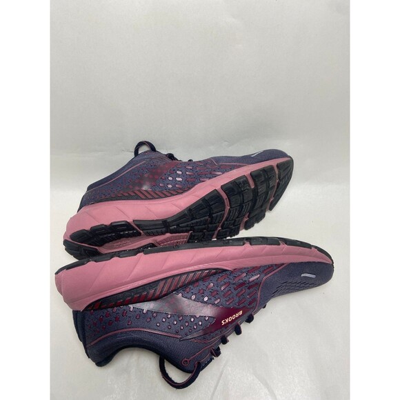 Womens Size 9 Running Shoes Grey Pink Burgundy Adrenaline Pink Soles Brook Wide - Picture 6 of 8